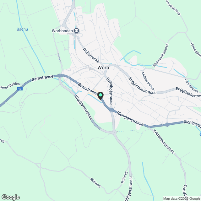 Modernes Wohnen im Herzen von Worb – Neubau an zentraler Lage - Karte