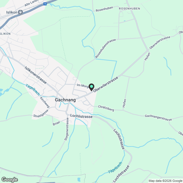 Moderne 4.5-Zimmer-Neubau-Wohnung mit Garage in Gachnang - Karte