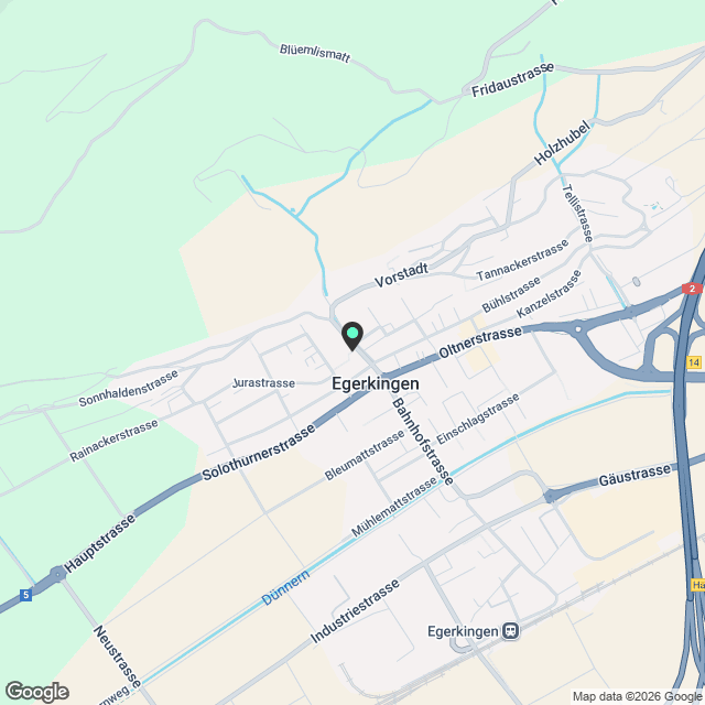 Wohnen an ruhiger, idyllischer Lage mitten im Dorfkern von Egerkingen - Karte