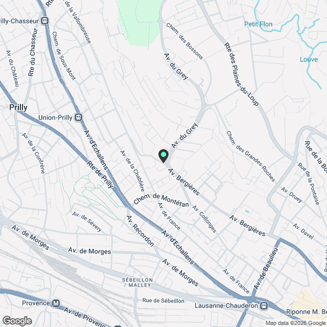 Appartement de 3.5 pièces neuf à Lausanne - Karte