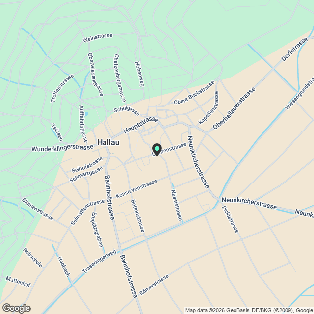 Moderne 4.5-Zimmer-Neubau-Wohnung in ruhiger Lage in Hallau - Karte