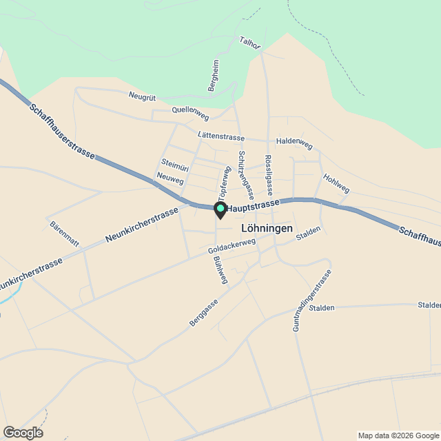 Moderne 4.5-Zimmer-Duplex-Wohnung in ruhiger Lage von Löhningen - Karte