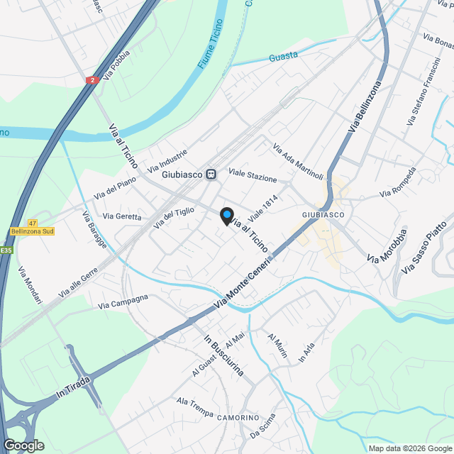 Appartamento 2.5 locali in Nuova Residenza a Giubiasco - Karte