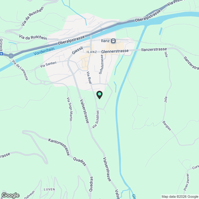 3 1/2 Zimmer-Wohnung in Ilanz - Karte