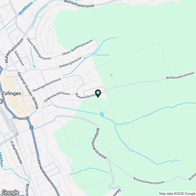 Hochmoderne 2.5-Zimmerwohnung im Erdgeschoss in Zofingen - Karte