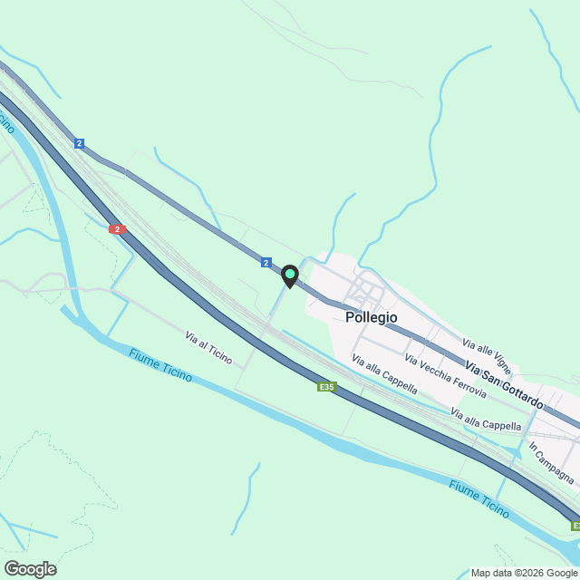 Moderno appartamento 4.5 locali con vista a Pollegio - Karte