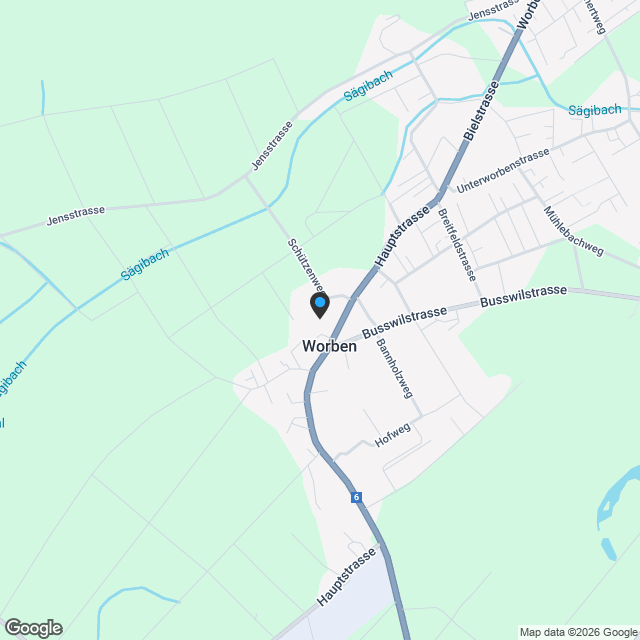 2.5 Zimmerwohnung in Worben - Karte