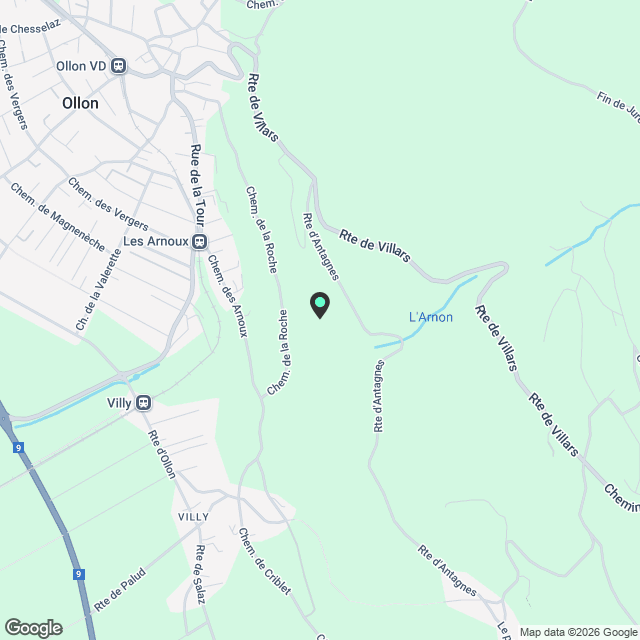 Appartement 4.5 pièces à Ollon VD - Karte