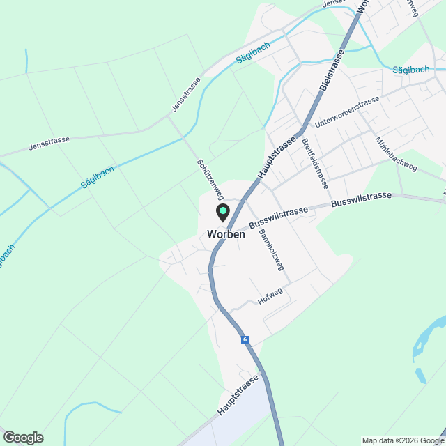 4.5 Zimmerwohnung in Worben - Karte