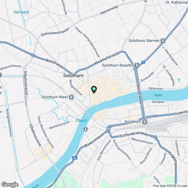 Total sanierte 2 1/2-Zimmer Altstadtwohnung - Karte