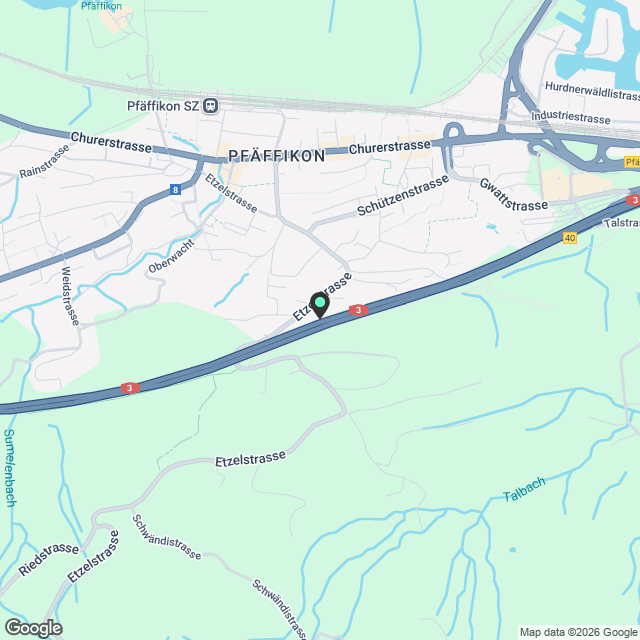 Erstvermietung Sonnenhof 2 + 4, 8808 Pfäffikon SZ / ab Mitte Dezember 2025 verfügbar - Karte