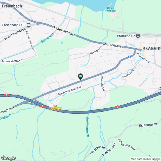 Moderne 3.5-Zimmer-Attikawohnung mit Panoramablick in Pfäffikon SZ / Erstbezug - Karte