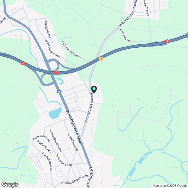 Luxus Wohnung im 1. OG mit Balkon und Weitsicht bis in die Alpen - Karte