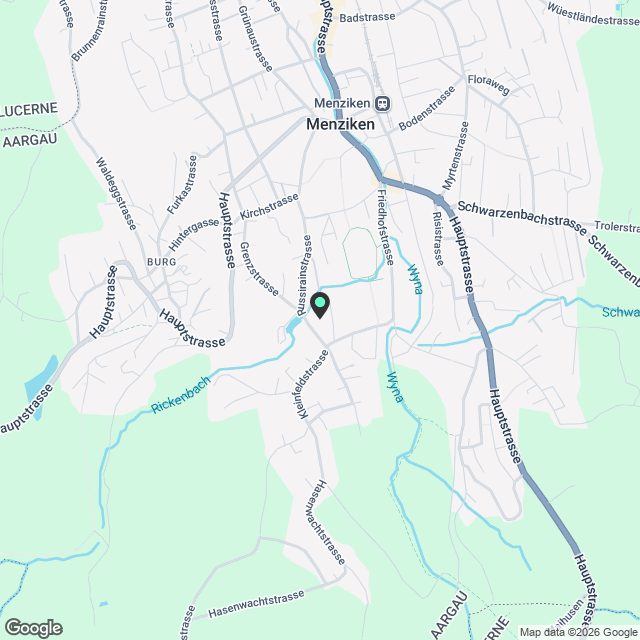 Moderne 3,5-Zimmer-Wohnung in einem neuen Gebäude in Menziken - Karte