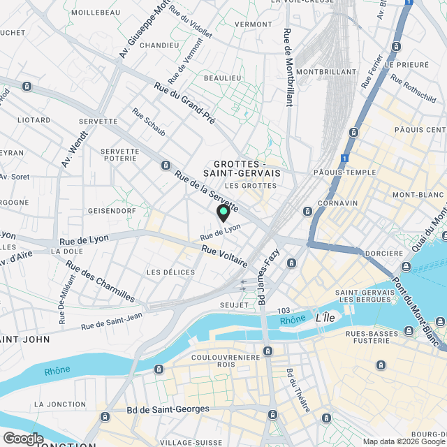 Modern One-Bedroom Apartment – Brand New and Fully Furnished – Rue du Jura 13, Geneva! - Karte