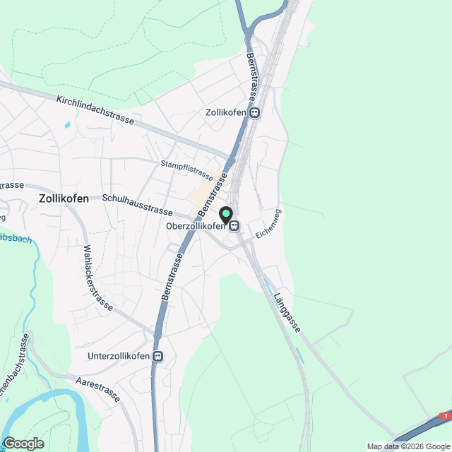 3.5 Zimmerwohnung in Zollikofen - Karte