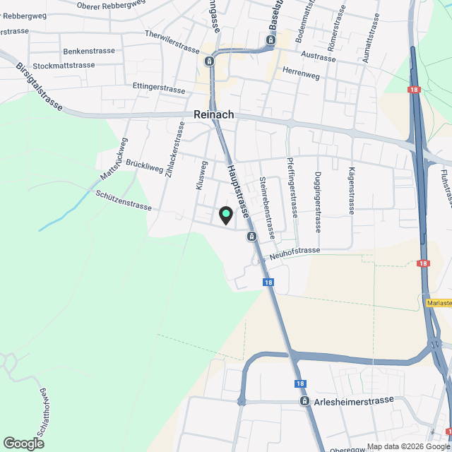 Kernsaniertes 6 1/2-Zimmer-Reihen-Einfamilienhaus an bevorzugter Lage - Karte