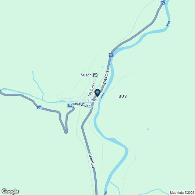 Projekt Heustallausbau in Susch - Karte
