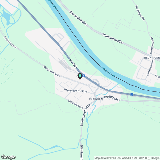 Moderne 2.5-Zimmer-Neubau-Wohnung in Rekingen AG - Karte