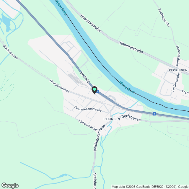 Moderne 2.5-Zimmer-Neubau-Attikawohnung mit grosszügiger Terrasse in Rekingen AG - Karte
