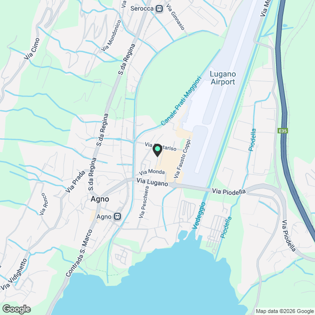 Moderno appartamento 2.5 locali arredato con gusto con terrazzo ad Agno - Karte