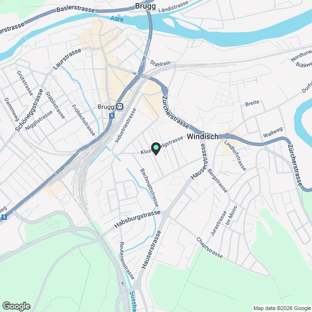 Erstbezug 5.5 Zimmer, sehr zentral und ruhig im 1. OG - Karte