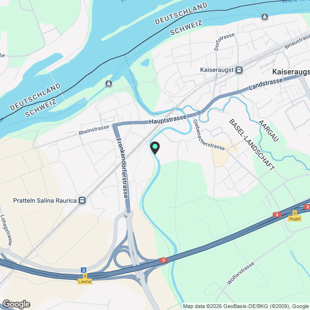 Charmante 3.5-Zimmer-Wohnung mit Balkon in Augst, Kanton BL - Erstbezug nach Sanierung - Karte