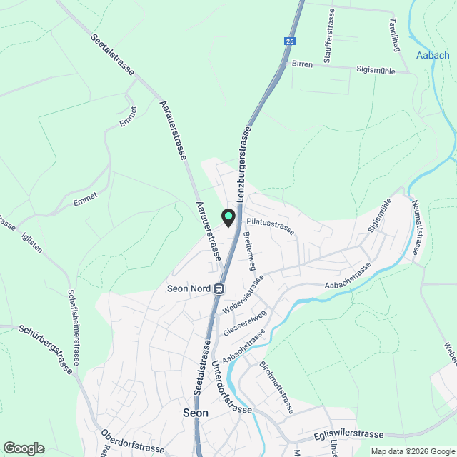 Moderne 4.5-Zimmer-Dachwohnung mit Aussicht in Seon - Karte