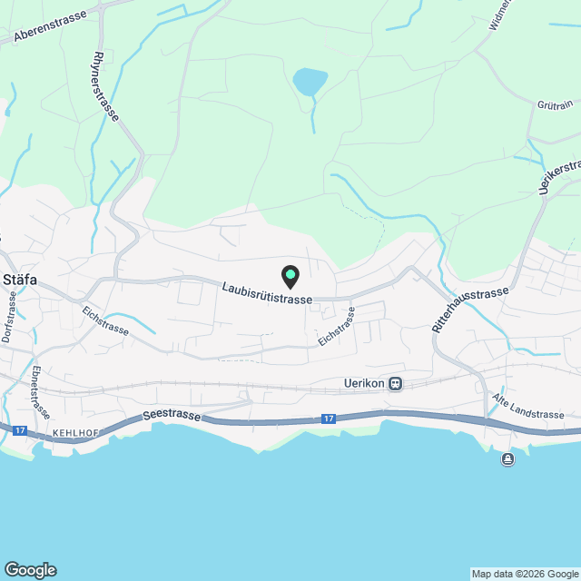 Wohnen am ehemaligen Weinrebenhang in Stäfa - Karte