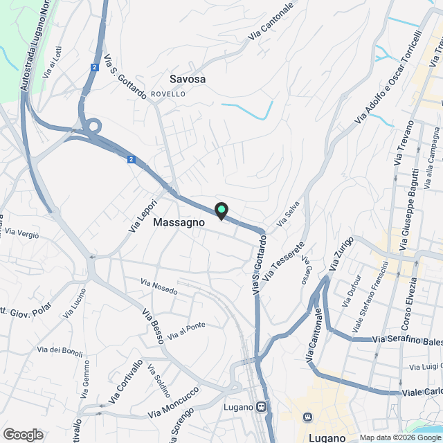 Massagno: Appartamento arredato  2.5 locali - Karte