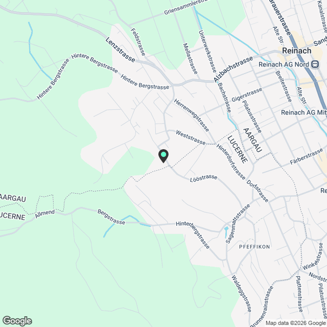 Moderne 4.5-Zimmer-Neubau-Wohnung mit Balkon in Reinach - Karte