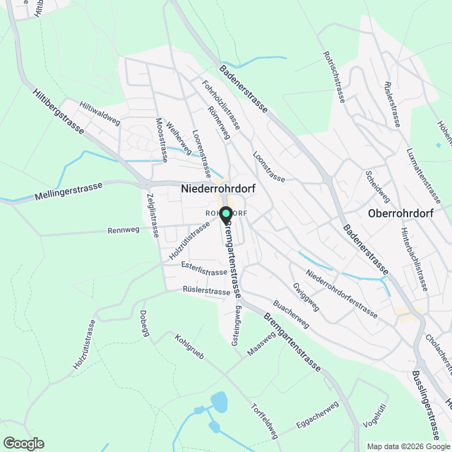 "im Chern" - zentral im Grünen wohnen - Karte