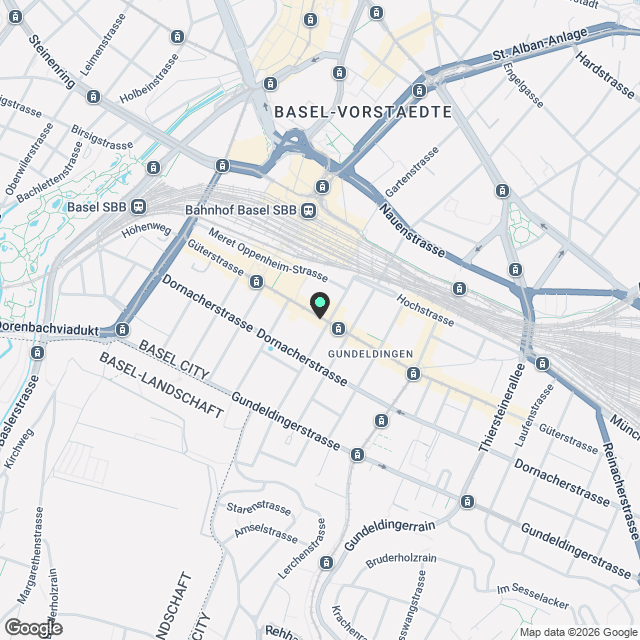 Kernsanierte Wohnung an TOPLAGE in Basel - Karte