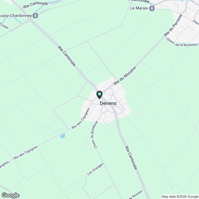 Appartement à Denens - Karte