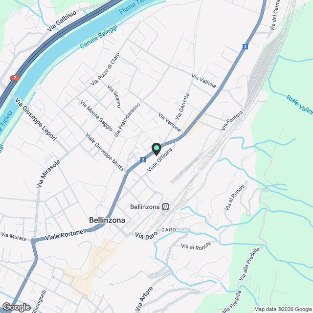 Affitto 3.5 locali nuova costruzione a Bellinzona - Karte