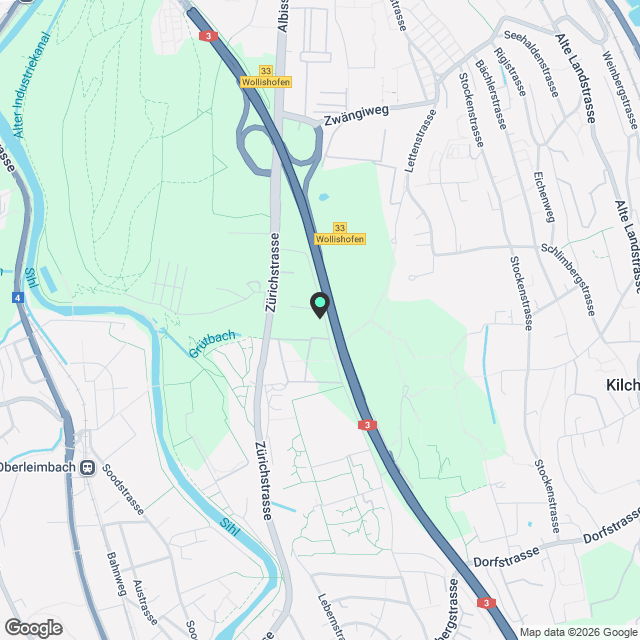 Moderne 2.5-Zimmer-Wohnung in Adliswil - Karte