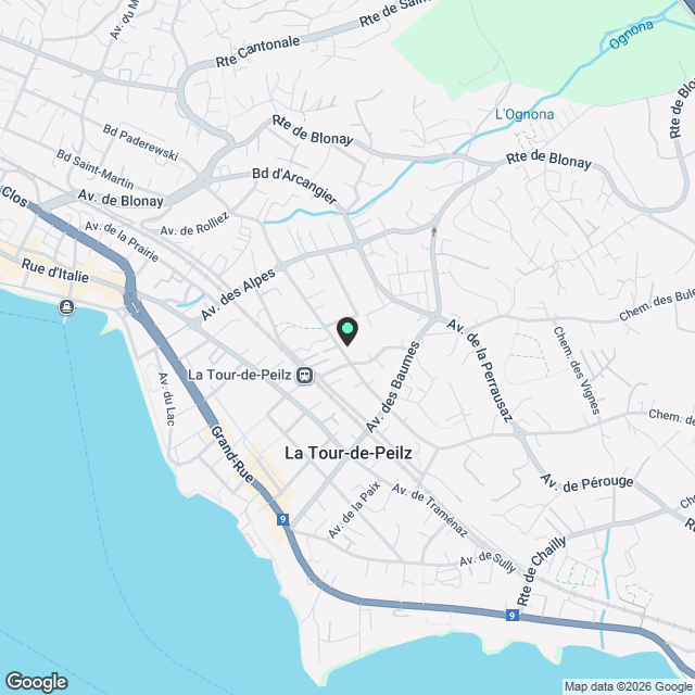 La Tour-de-Peilz - avenue Bel -Air 80 - appartement de 2 pièces au - Karte