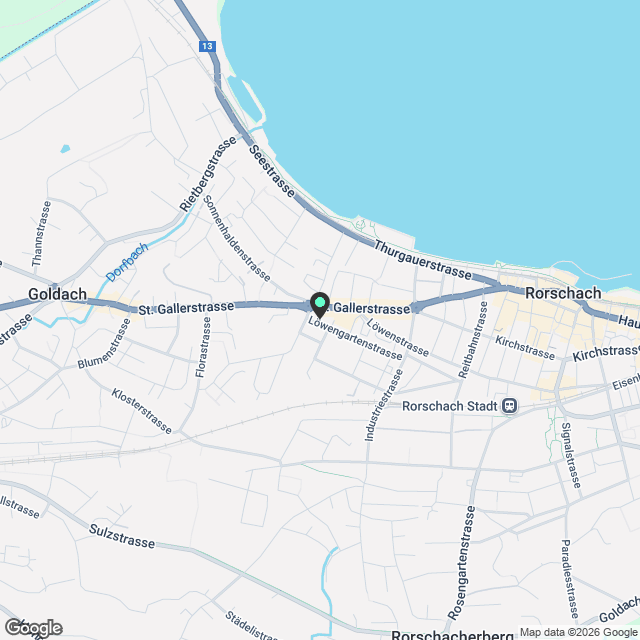 2.5-Zimmerwohnung in Rorschach - Karte