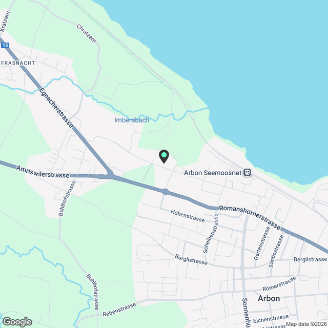 Moderne 2.5-Zimmer-Wohnung mit Seenähe und grossem Südbaldkon in Arbon - Karte