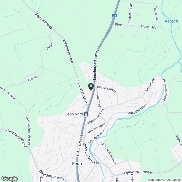 Moderne 1.5-Zimmer-Wohnung in Seon - Neubau 2022 - Karte