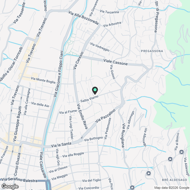 Moderno appartamento 4.5 locali con vista panoramica a Lugano - Karte