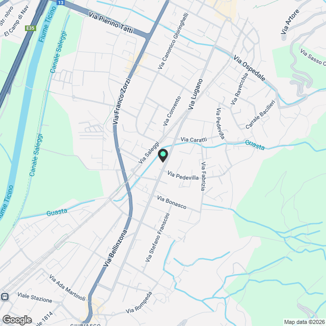 Moderno appartamento 2.5 locali con vista panoramica a Bellinzona e prima mensilità GRATIS! - Karte