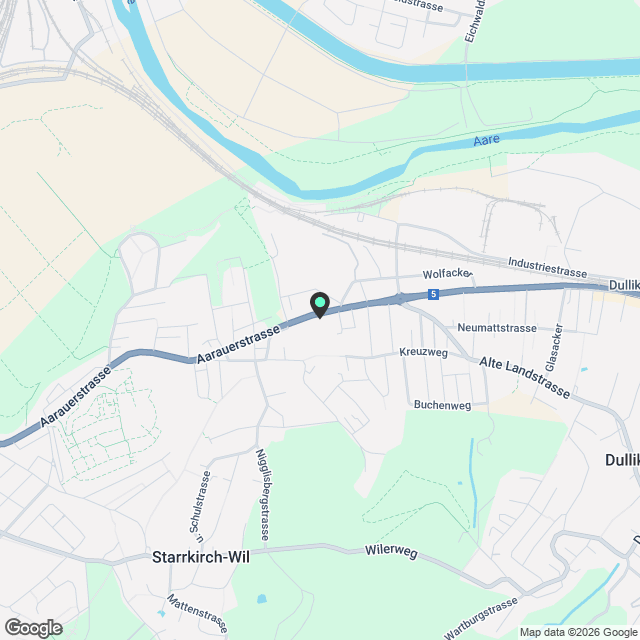 Exklusive 2.5-Zimmer-Attikawohnung mit sonniger Terrasse in Dulliken - Karte