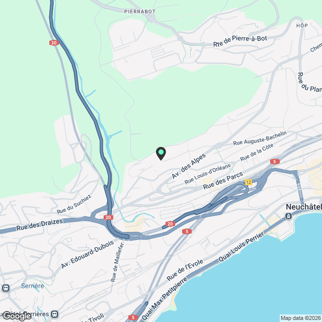 Appartement terrasse neuf avec vue lac - Karte