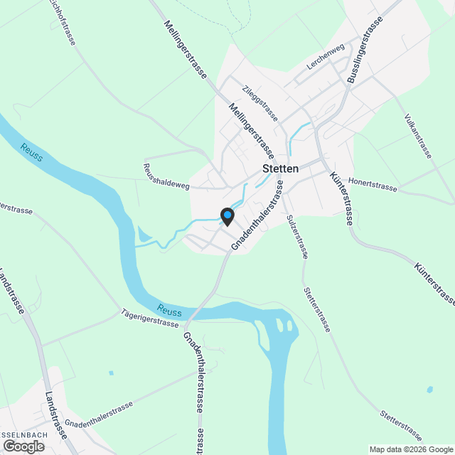 Doppeleinfamilienhäuser in Stetten Haus - Karte