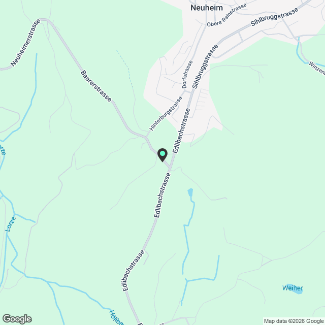 4.5-Zimmer-Wohnung an äusserst ruhiger Lage in Neuheim zu vermieten - Karte