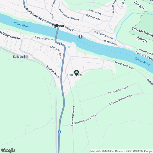 Neubau-Erstbezug: 4.5-Zi Parterre-Gartenwohnung (126 m² + 150 m² Garten), Freecooling, 2 Nasszellen - Karte