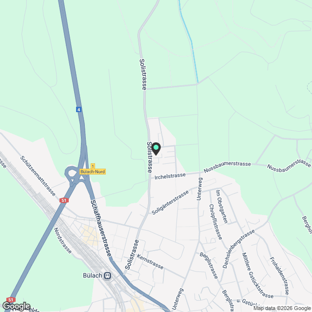 Moderne 1-Zimmer-Wohnung in ruhiger Lage in Bülach - Karte