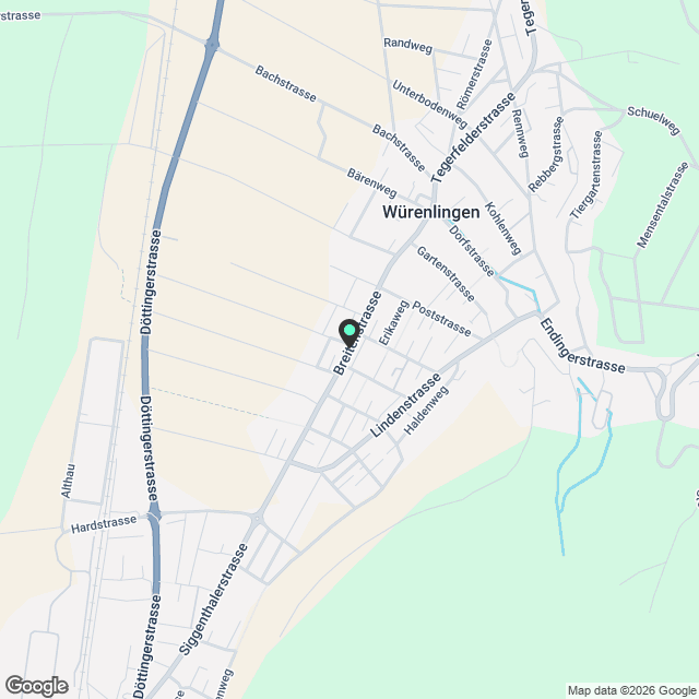 OBSTGARTEN WÜRENLINGEN - Grosszügige 2.5-Zimmer-Dachwohnung - Karte