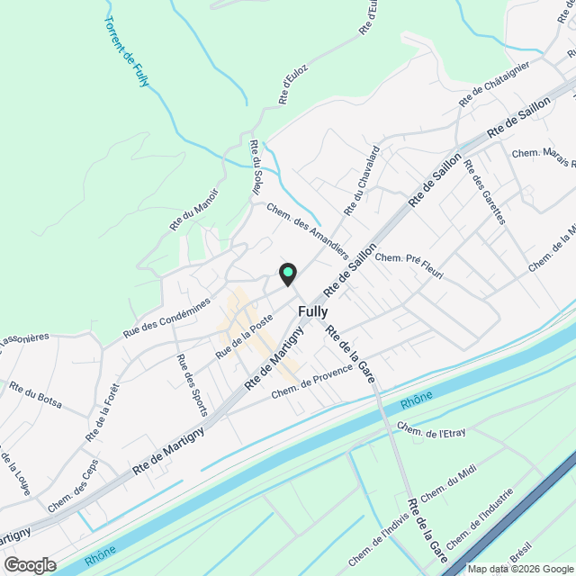 Magnifique appartement 4.5 pièces neuf à Fully - Karte